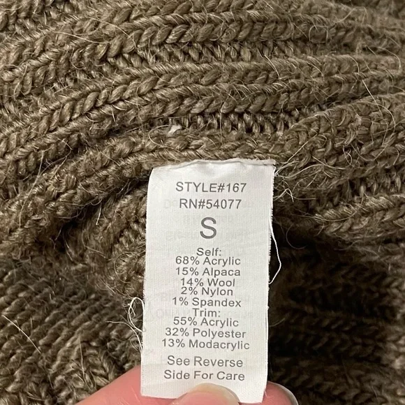 Cabi Mob Wife Brown Fur Zip Up Vest Size Small Y2K 90s Boho Artsy Teacher Fall - Picture 6 of 6